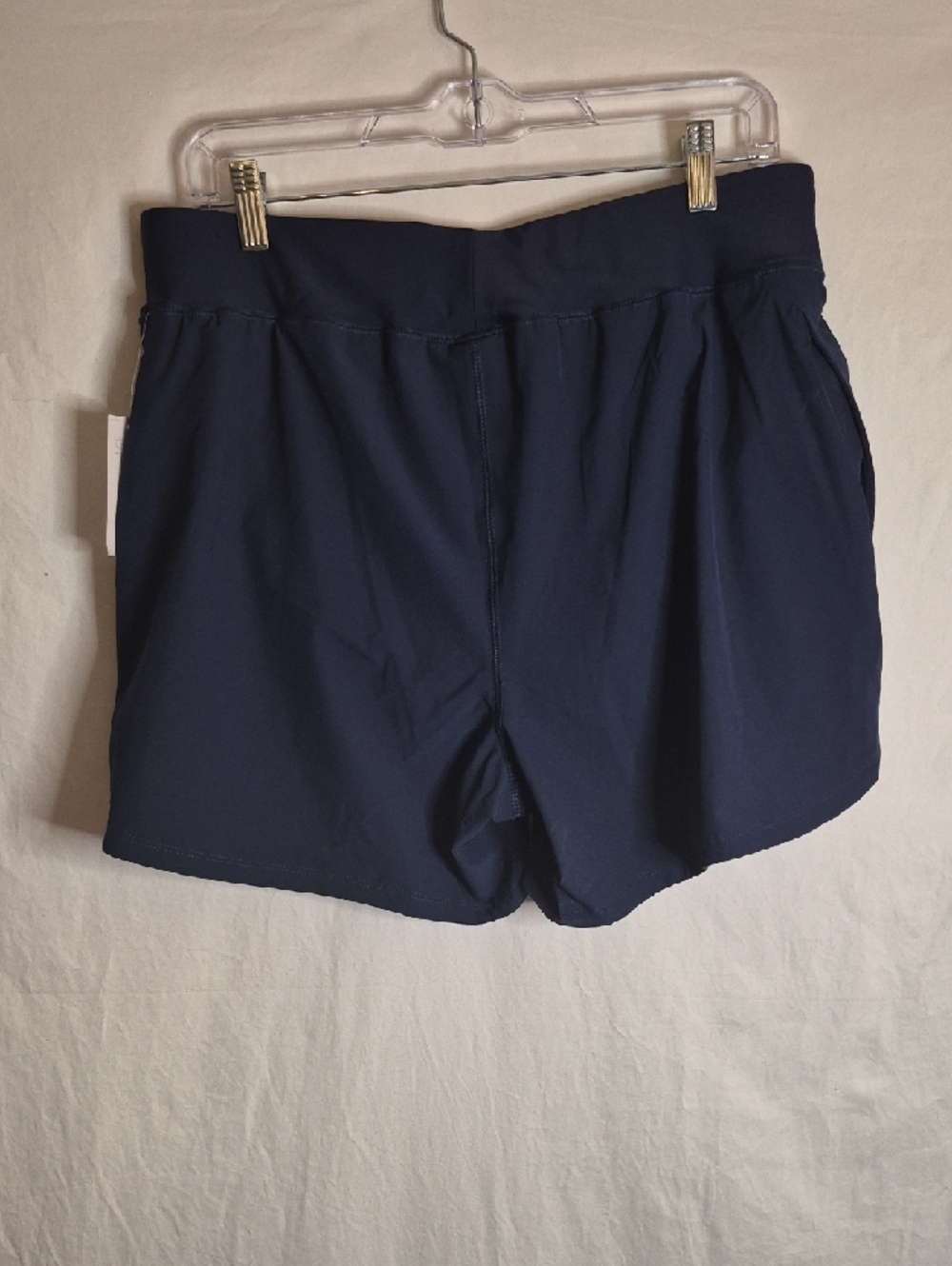 Lands' End Navy Swim Bikini Bottoms with Athletic Short Style - Picture 5 of 5